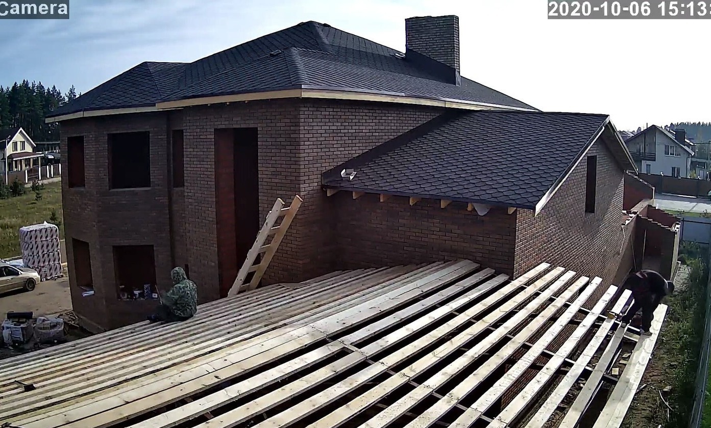 Монтаж крыши частного дома и гаража